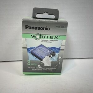 Panasonic Shaving Solution Cartridges Men 3ct Blue Vortex HydraClean WES 035 P